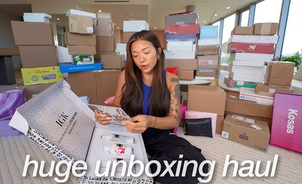 Beauty and skincare unboxing
