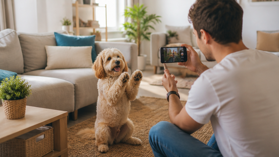 Moving Pet Video prompt 3 original 16:9 visual