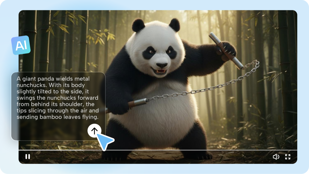 Generate any wildlife scene from a text description