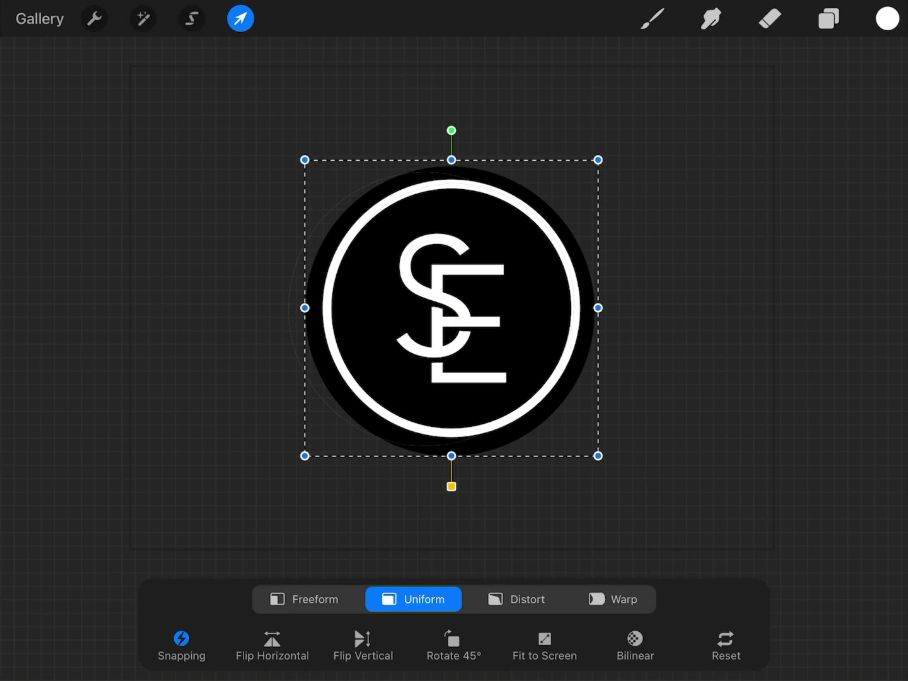 Procreate interface