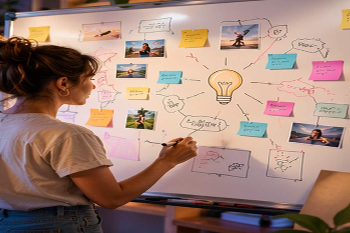 AI Video Ideas Generator creative brief topic-relevant visual