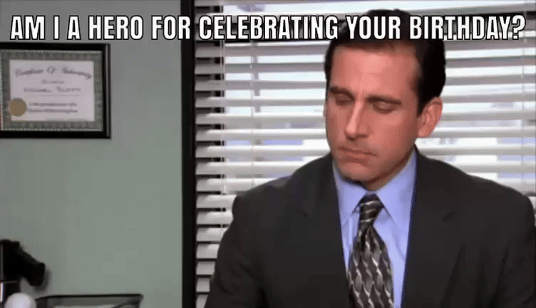 Image showing a hilarious birthday meme for boss
