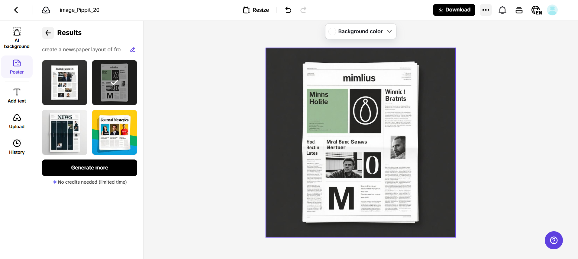AI-generated newspaper