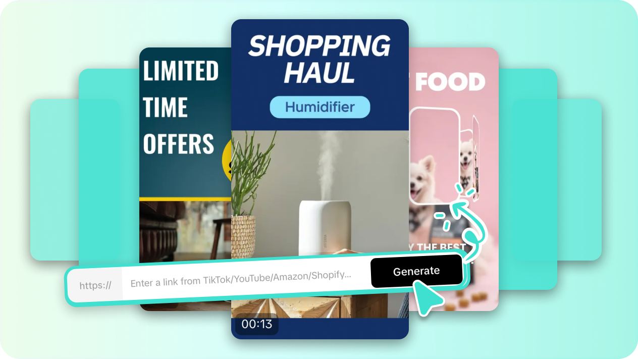 Turn product links into marketing videos