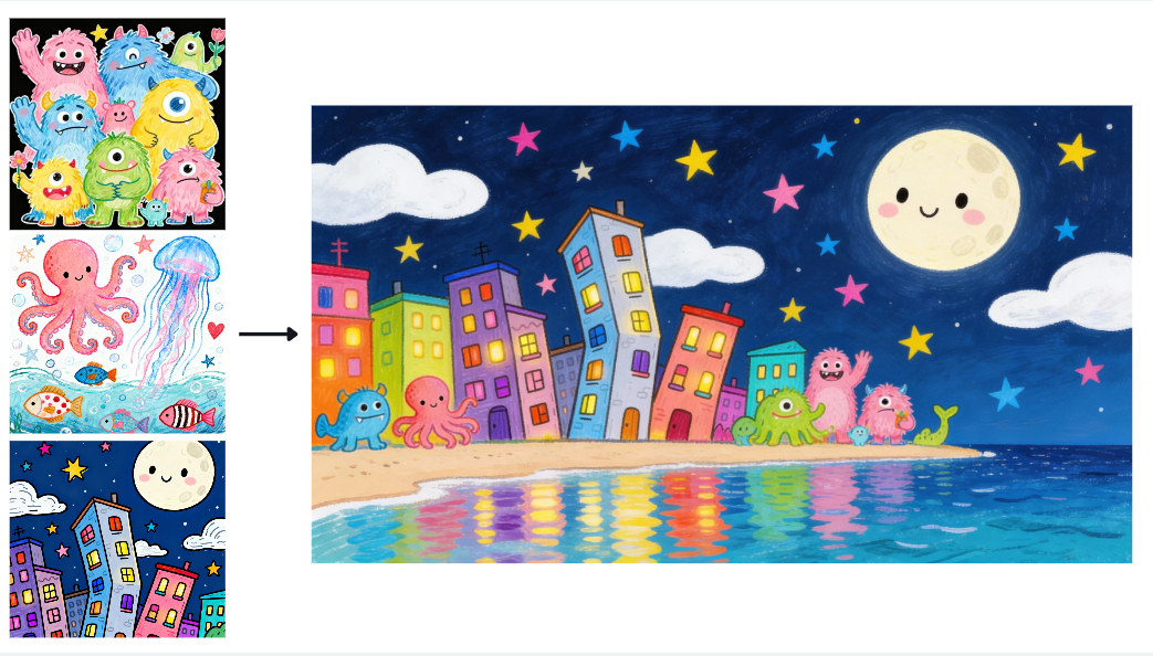 Multi-image fusion feature in Dreamina
