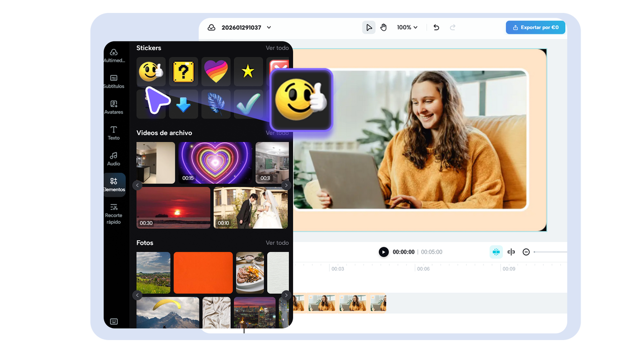 Personaliza tu video divertido