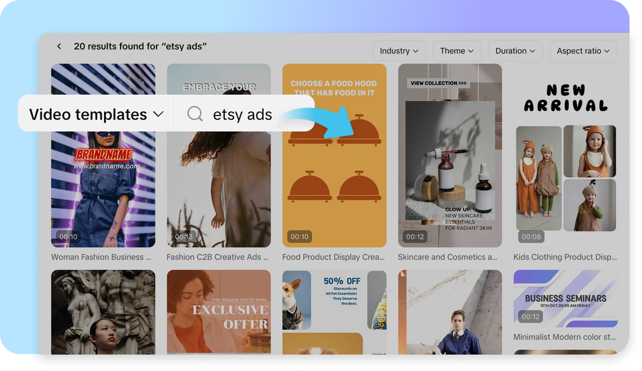 Editable and customizable templates
