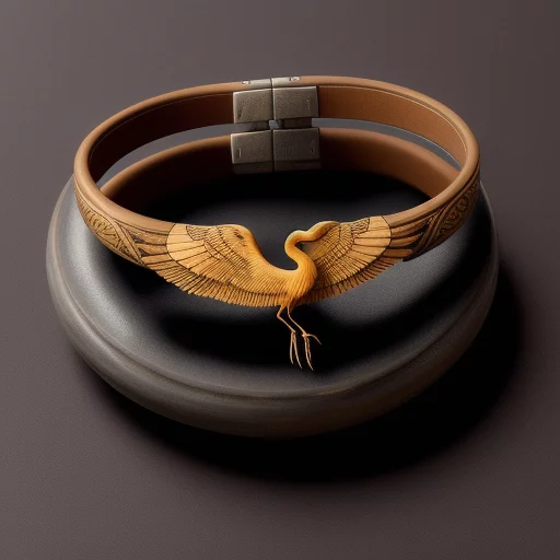 Crane buckskin bracelet