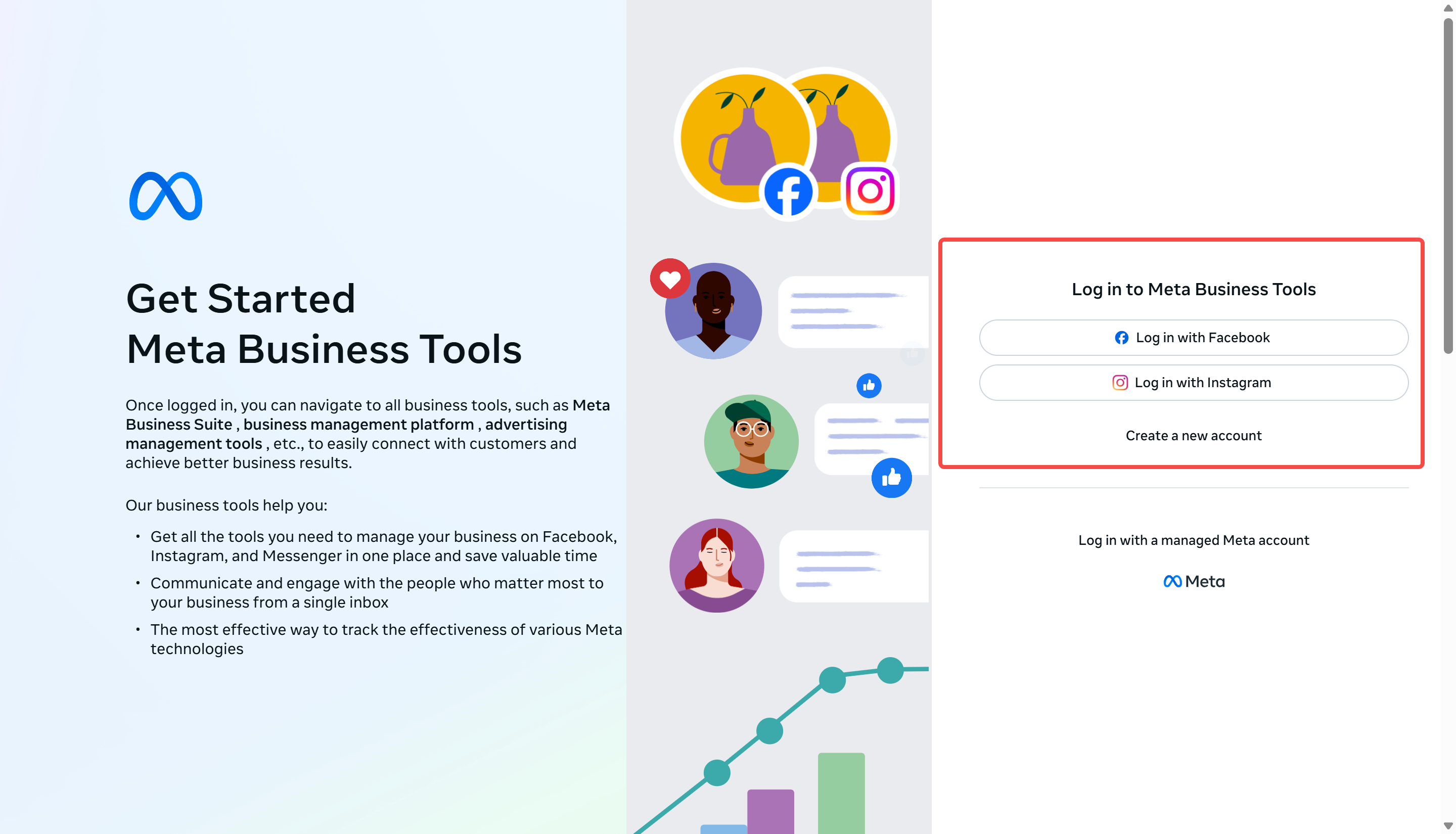 Meta Ads Manager create button