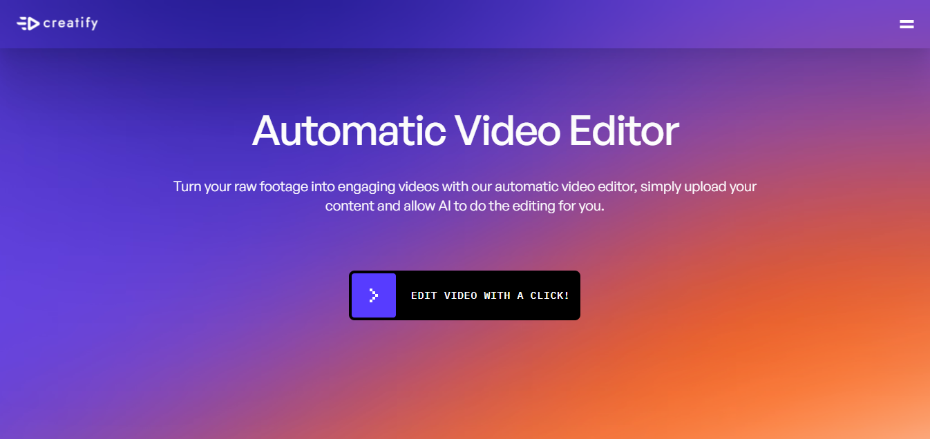 Creatify auto video editing tool