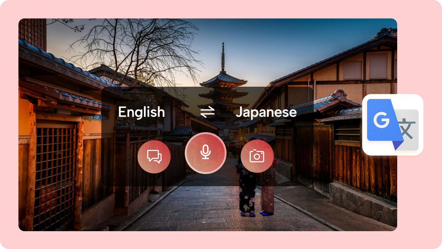 google translate english to japanese