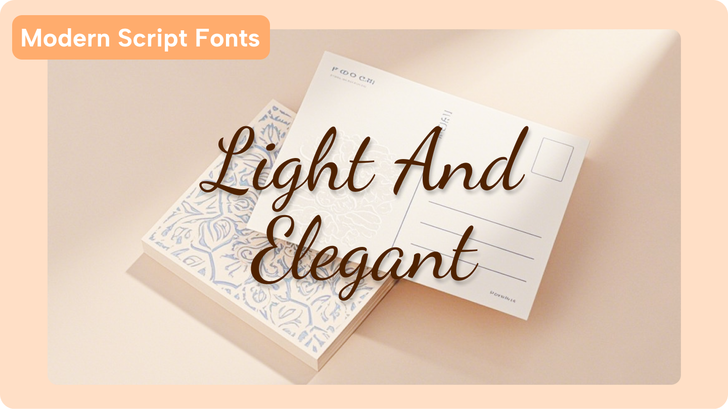 modern script fonts 