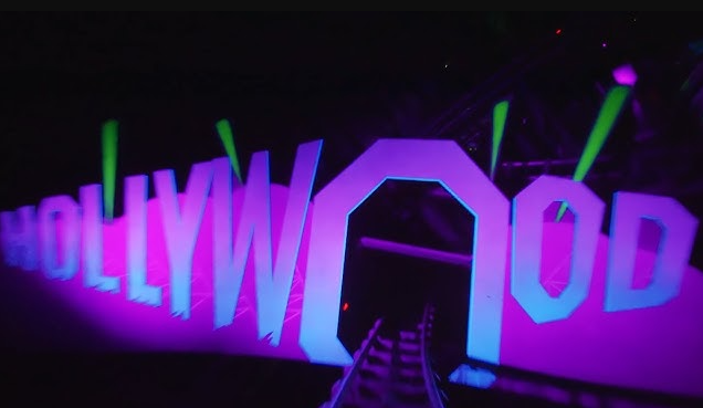 Vídeos de montanha-russa Rock 'n' Roller em POV