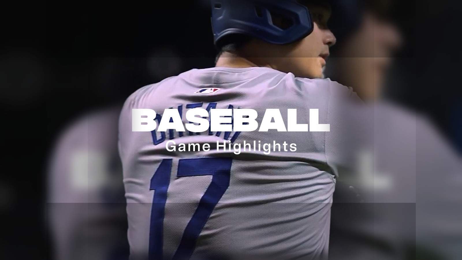 Baseball jersey highlight poster with bold editorial sports typography
