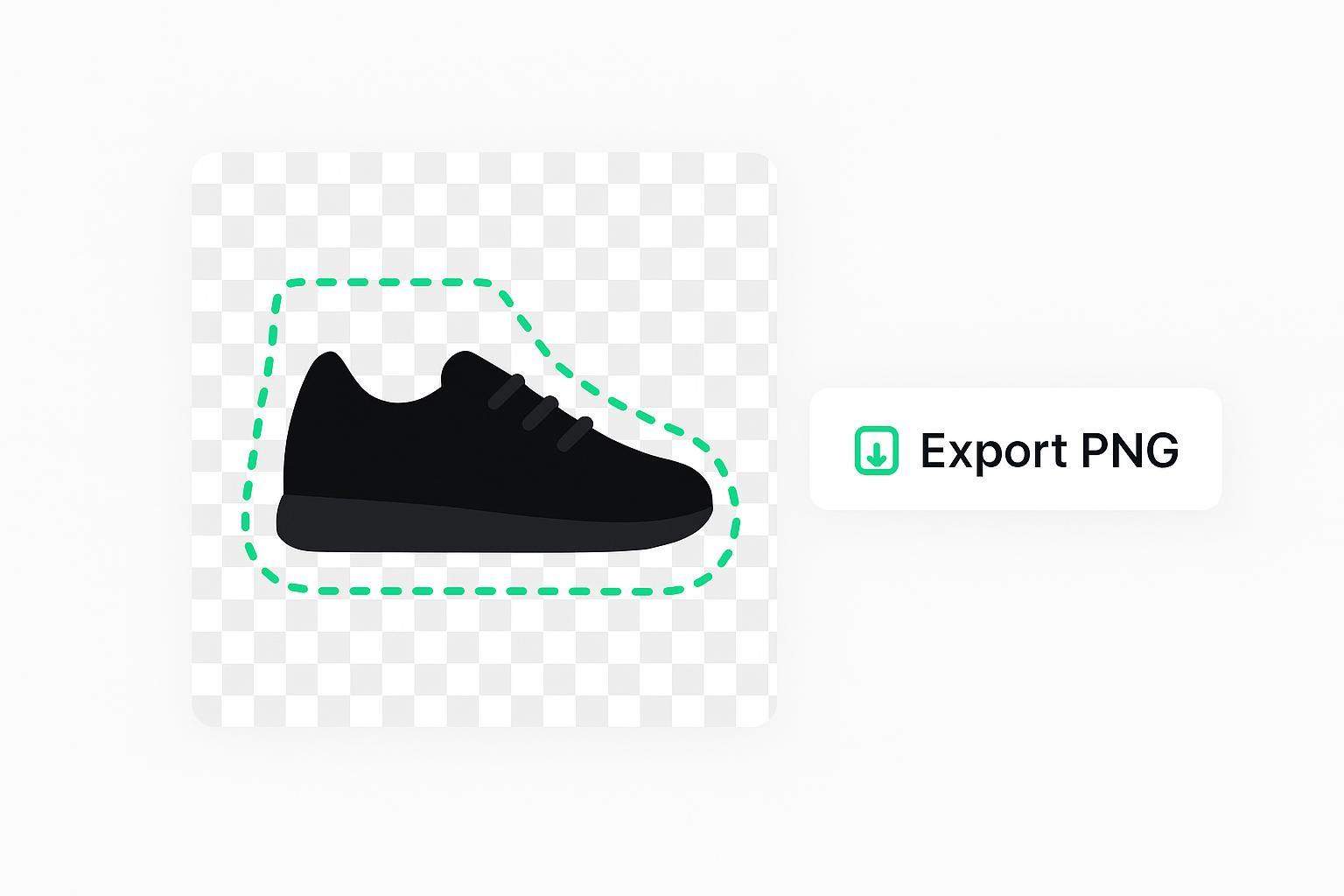 Illustration of removing a background from an image for Facebook ad creatives
