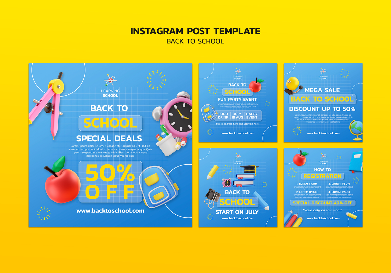 Aligning designs with back to school needs