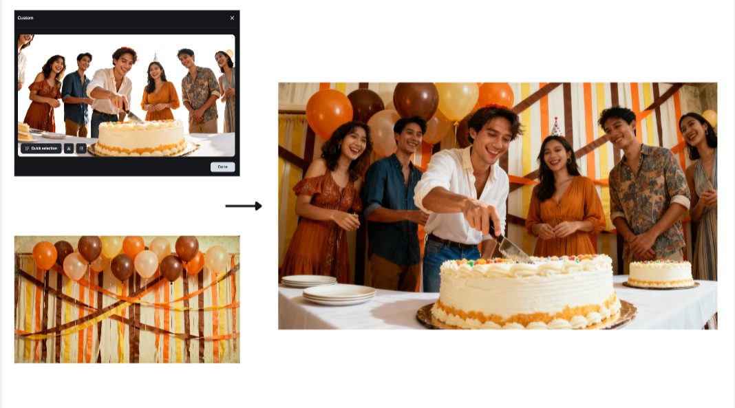 Interactive editing feature in Dreamina
