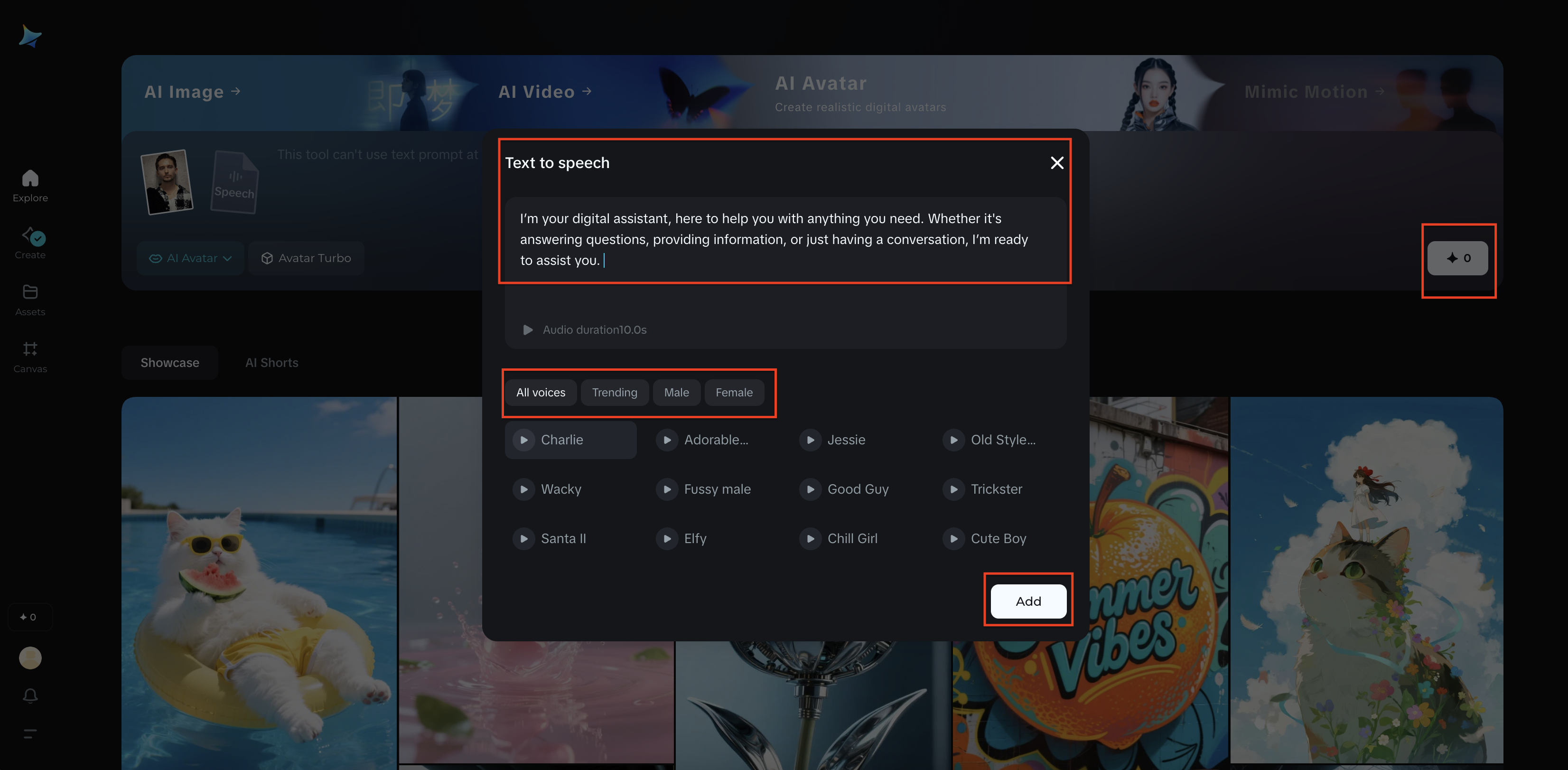 Generate the avatar video