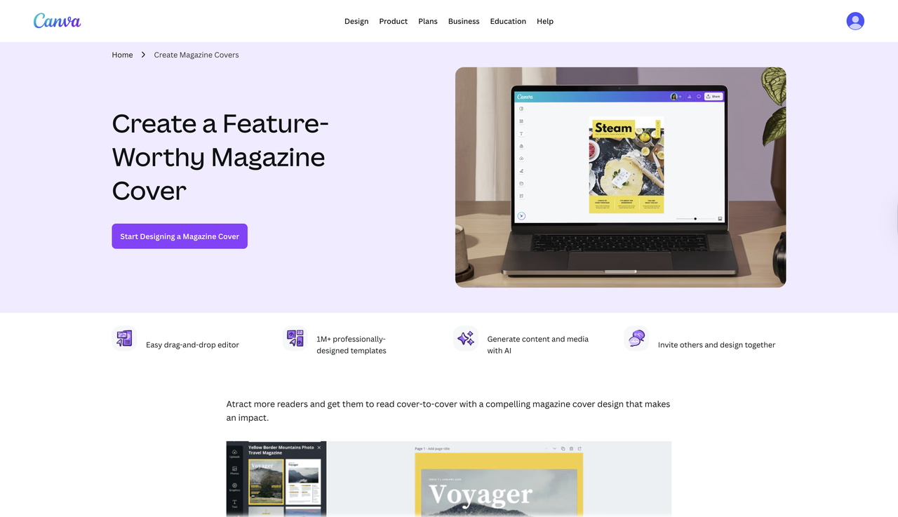 Canva interface