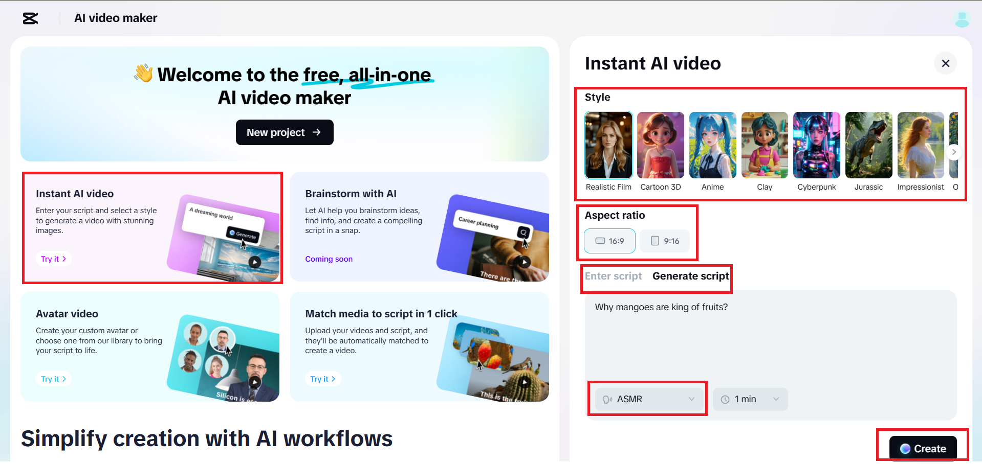 Beginnen Sie mit einem Skript
