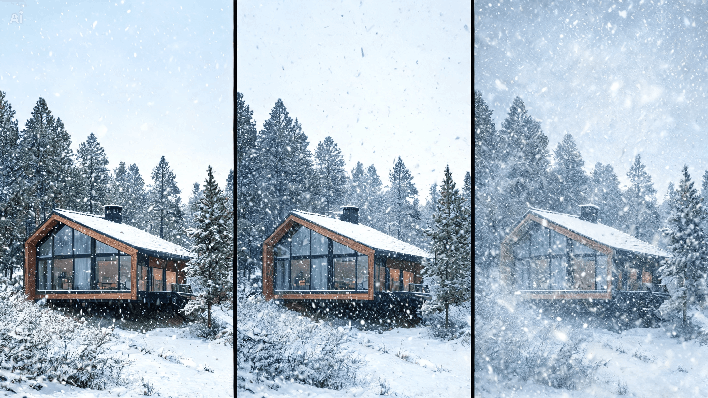 Vista previa de diferentes looks de nieve antes de finalizar