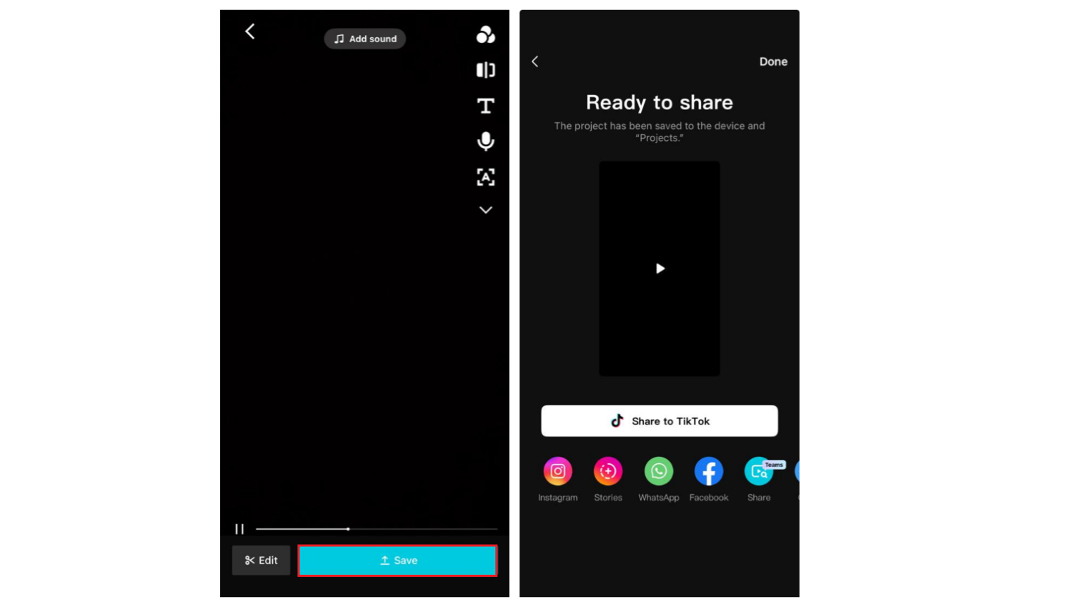 Record and save your video