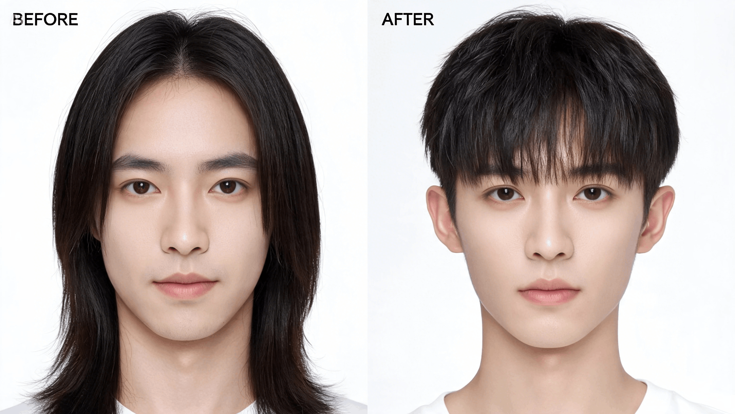 Adjust framing around jawline and forehead