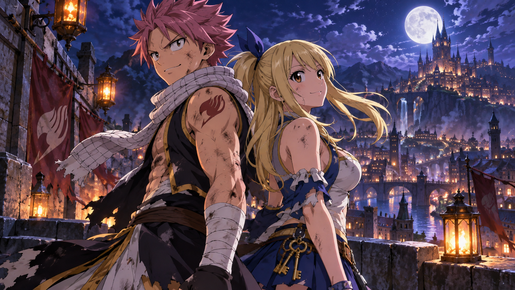 Natsu Lucy月光屋頂邦德