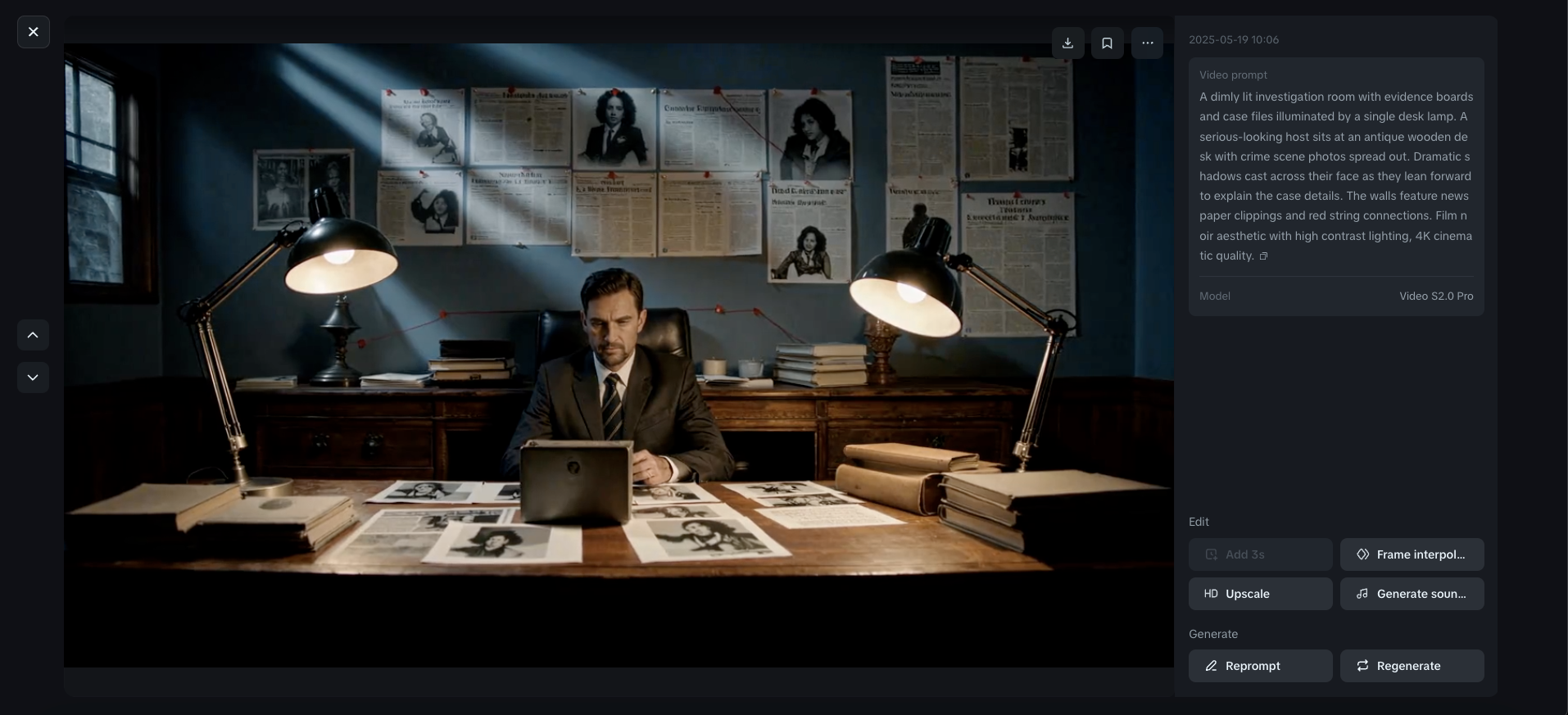 True crime atmosphere