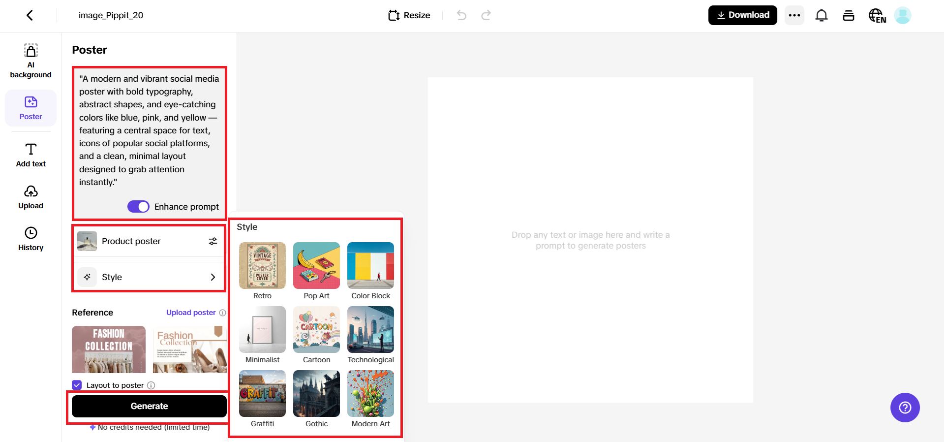 Enter your prompt and generate a design
