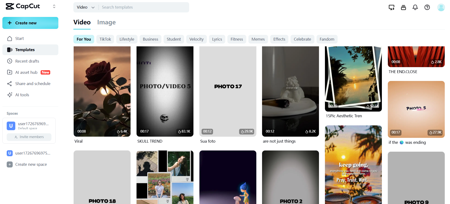 Customizable templates