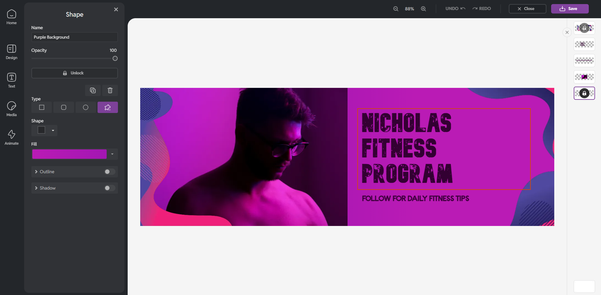 Interface of Pixlr - an ideal Twitter header photo maker