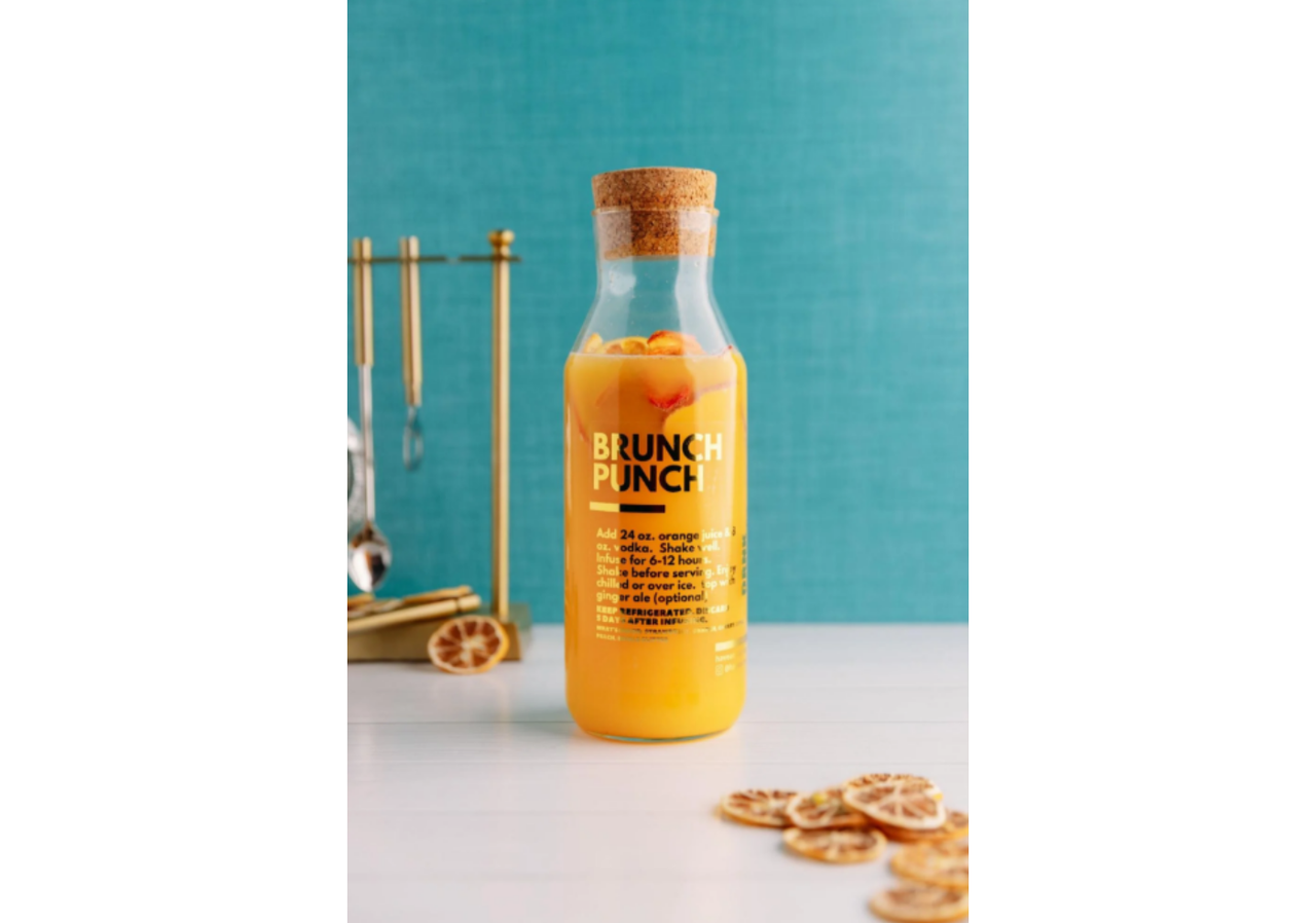 Styled product shot with simple props