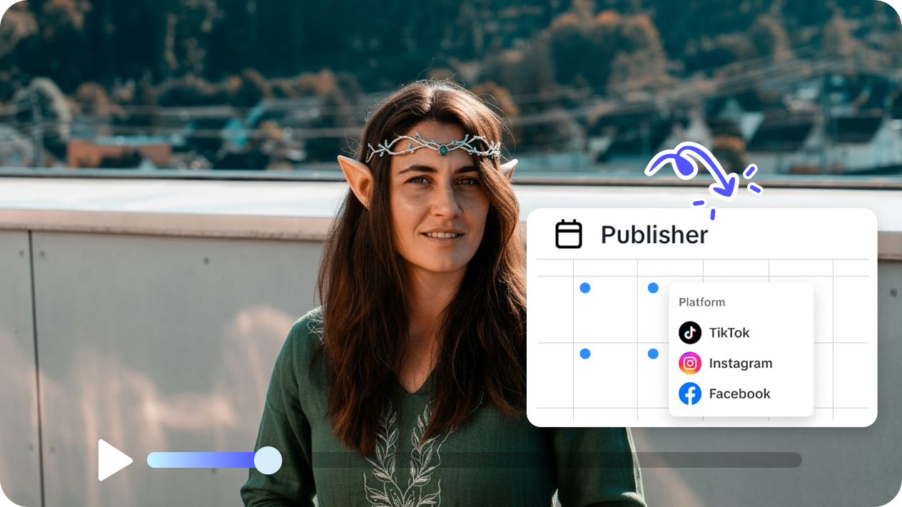 Calendário de mídia social no Pippit