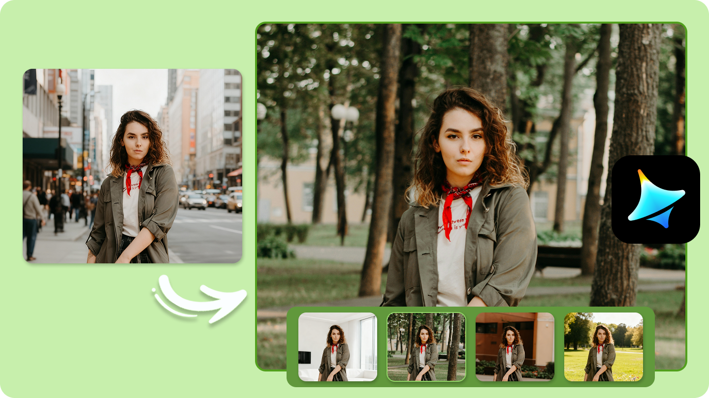 ai fotobackground wisselaar