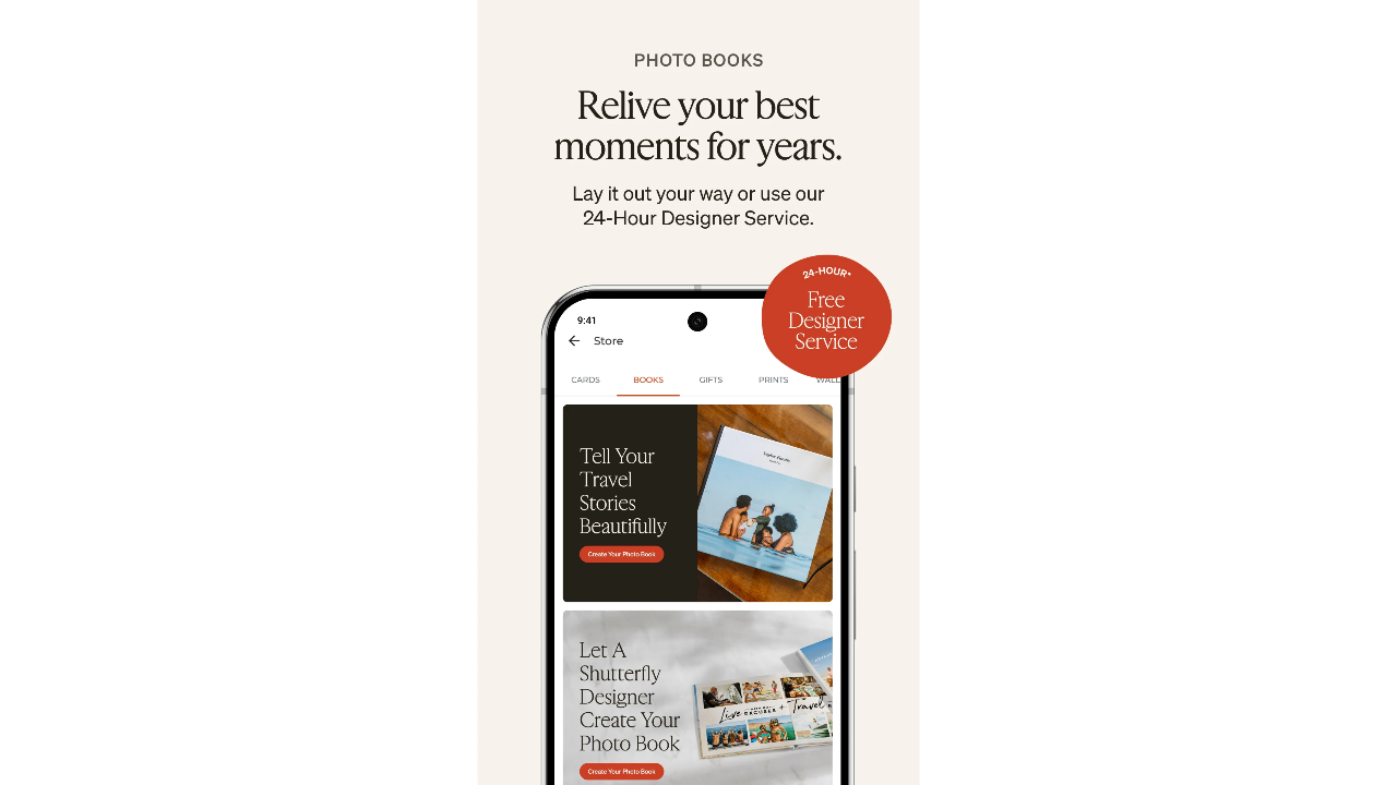 Shutterfly photobook app