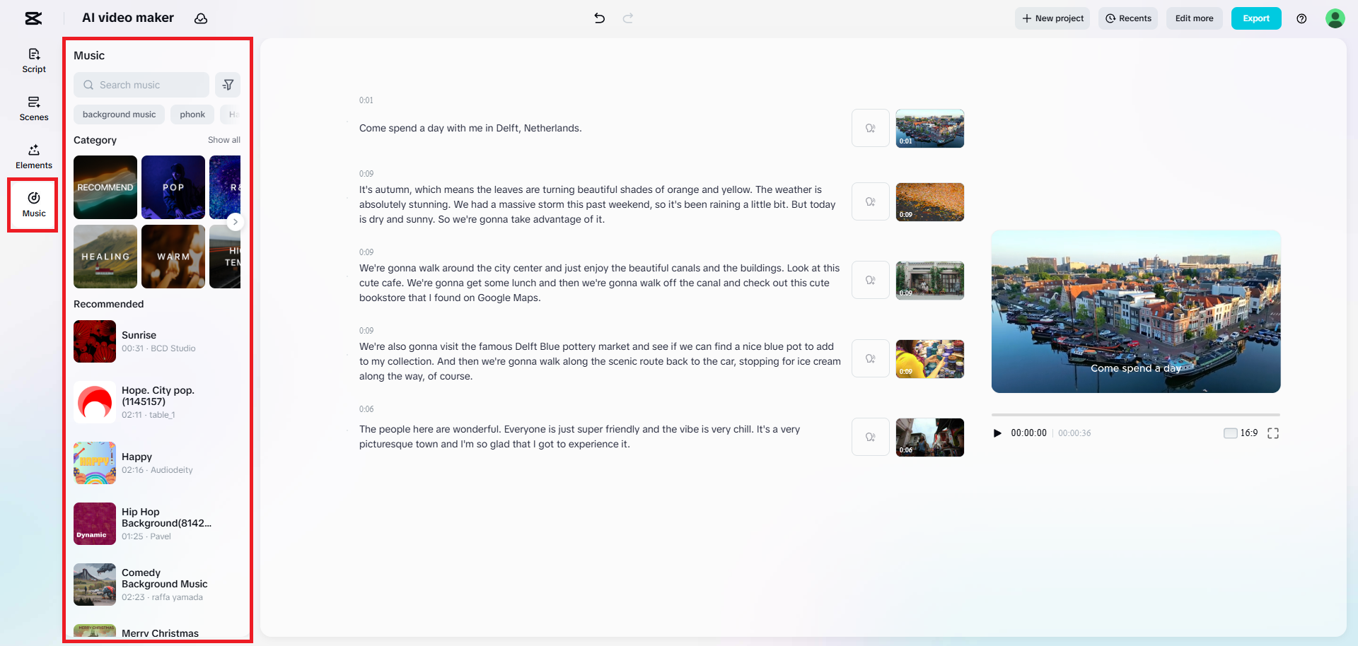 Insert background music into your YouTube video