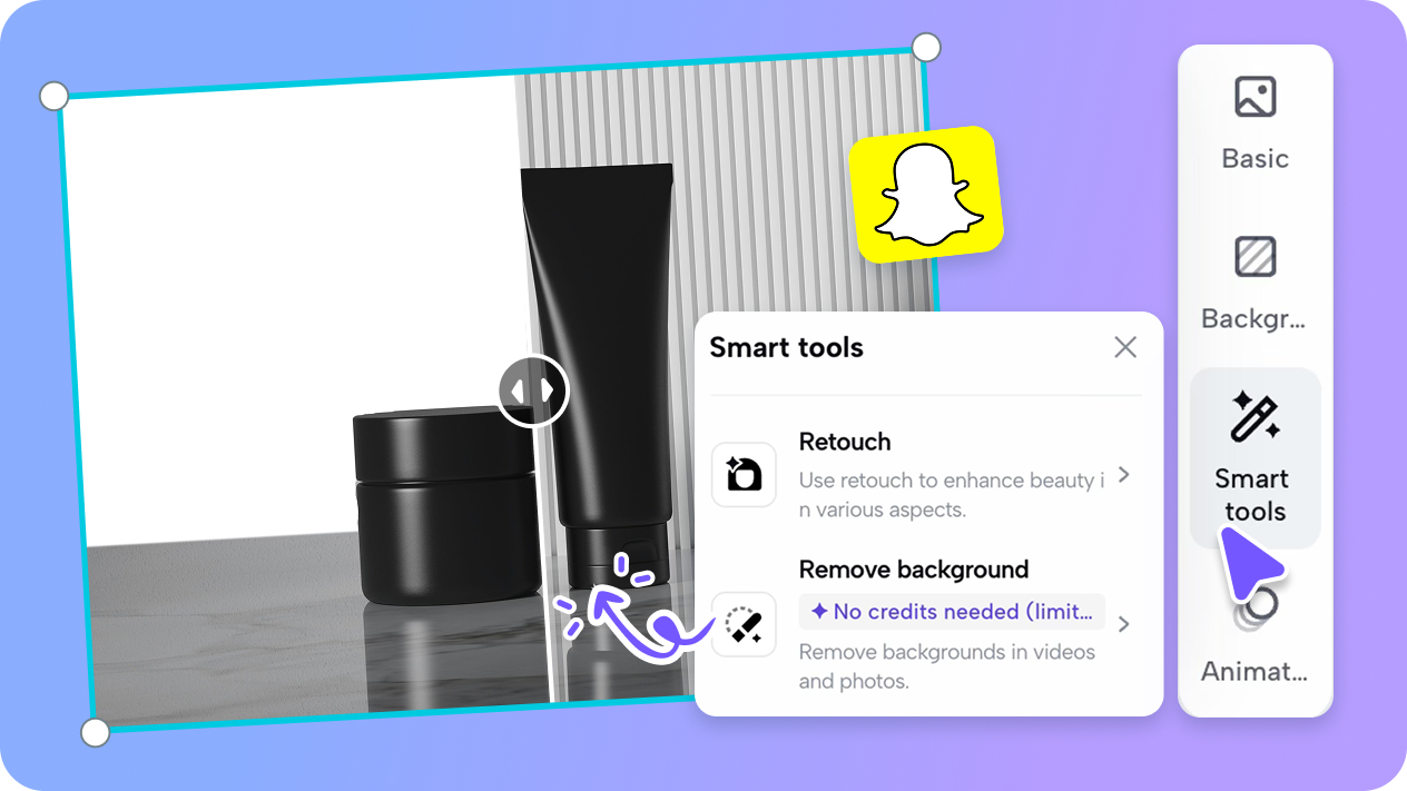 Auto cropping and background removal