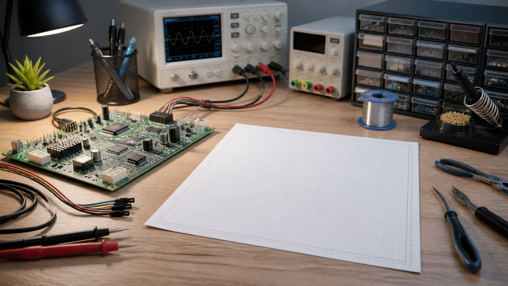 Circuit Board and Schematic for ai circuit diagram generator