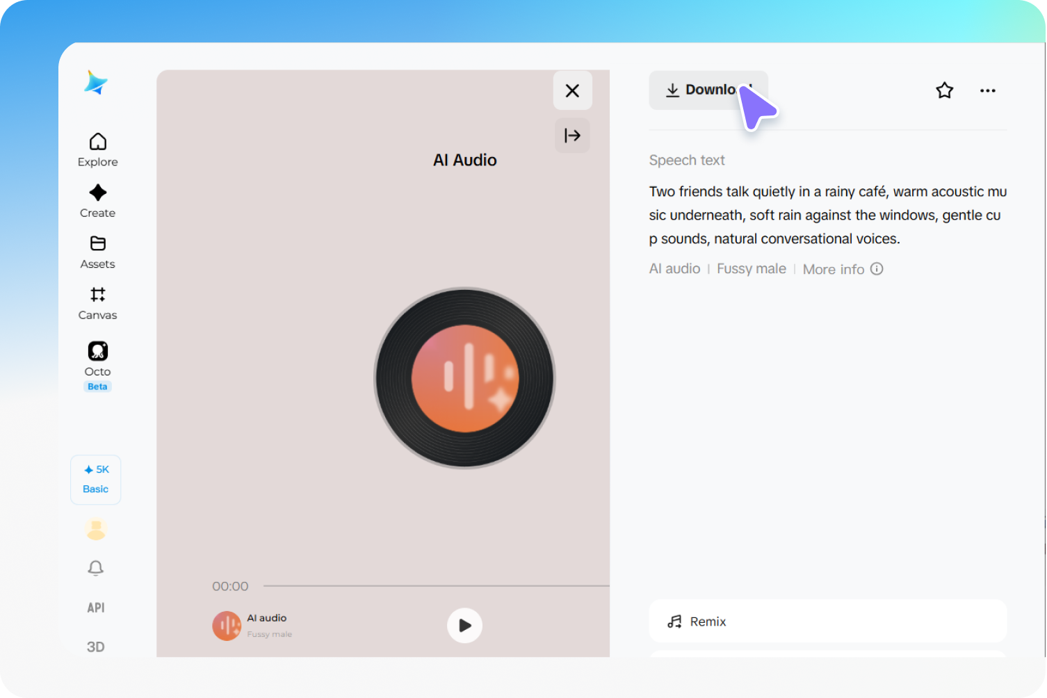 Review, refine, and download