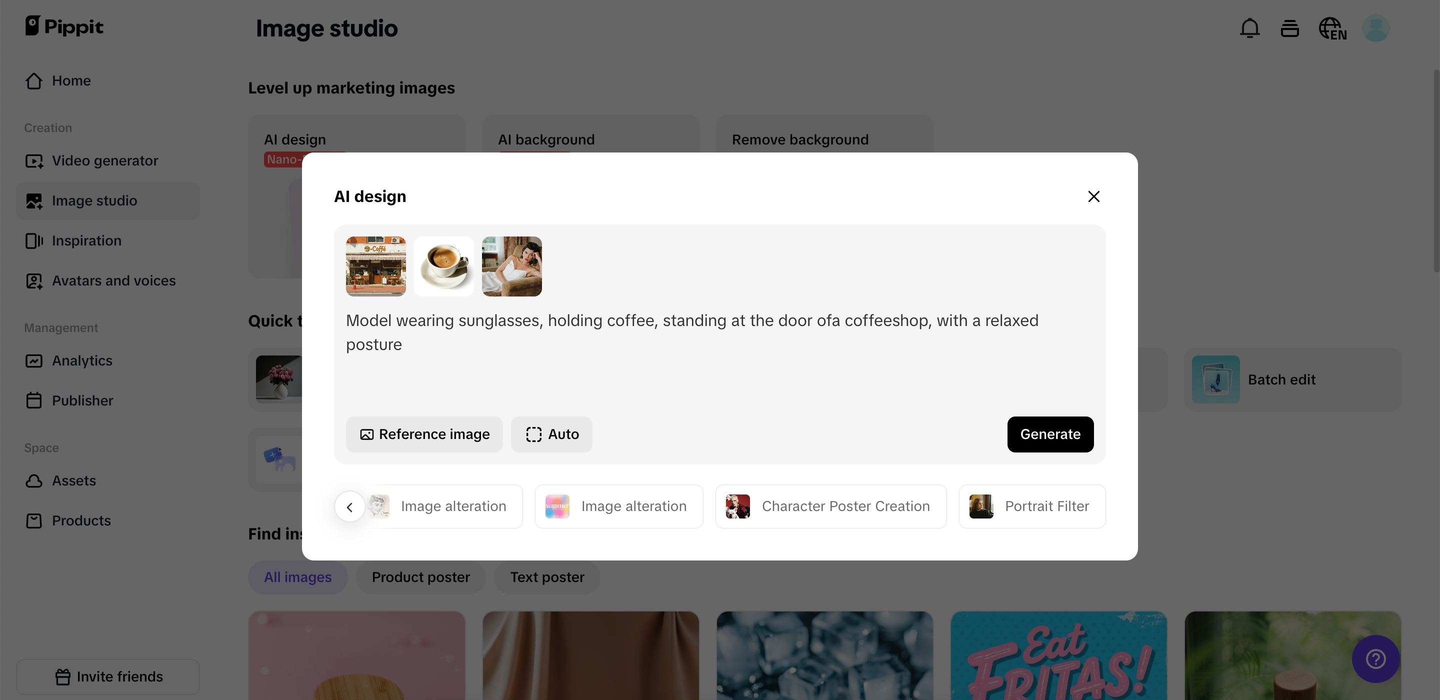 Add prompts and generate
