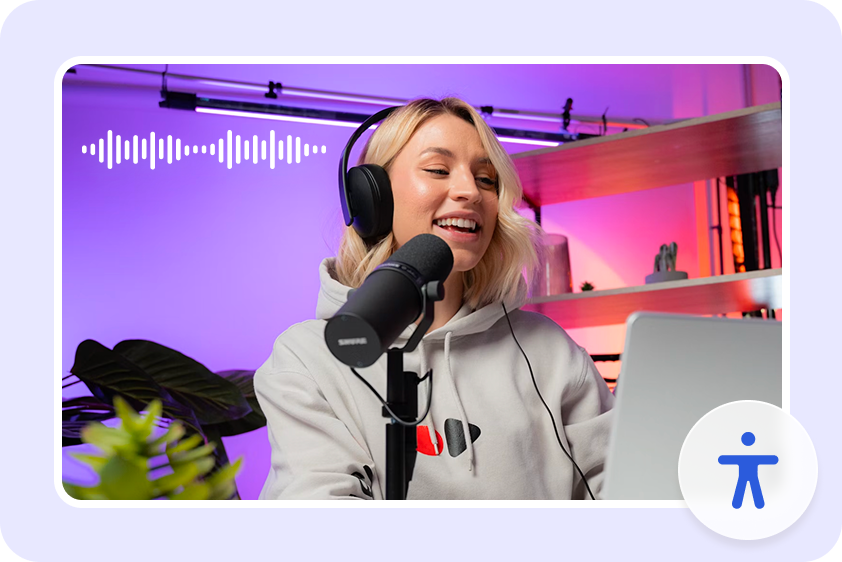 Generate voices with clear narration using CapCut's AI audio generator