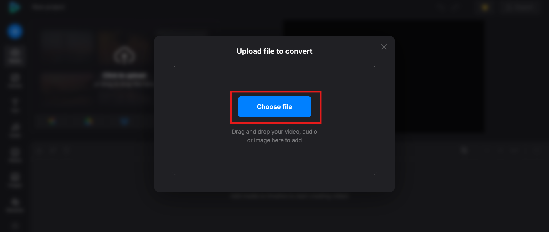 Upload the PNG file