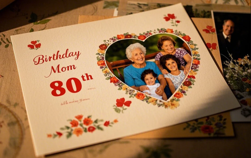 80th birthday card for mom