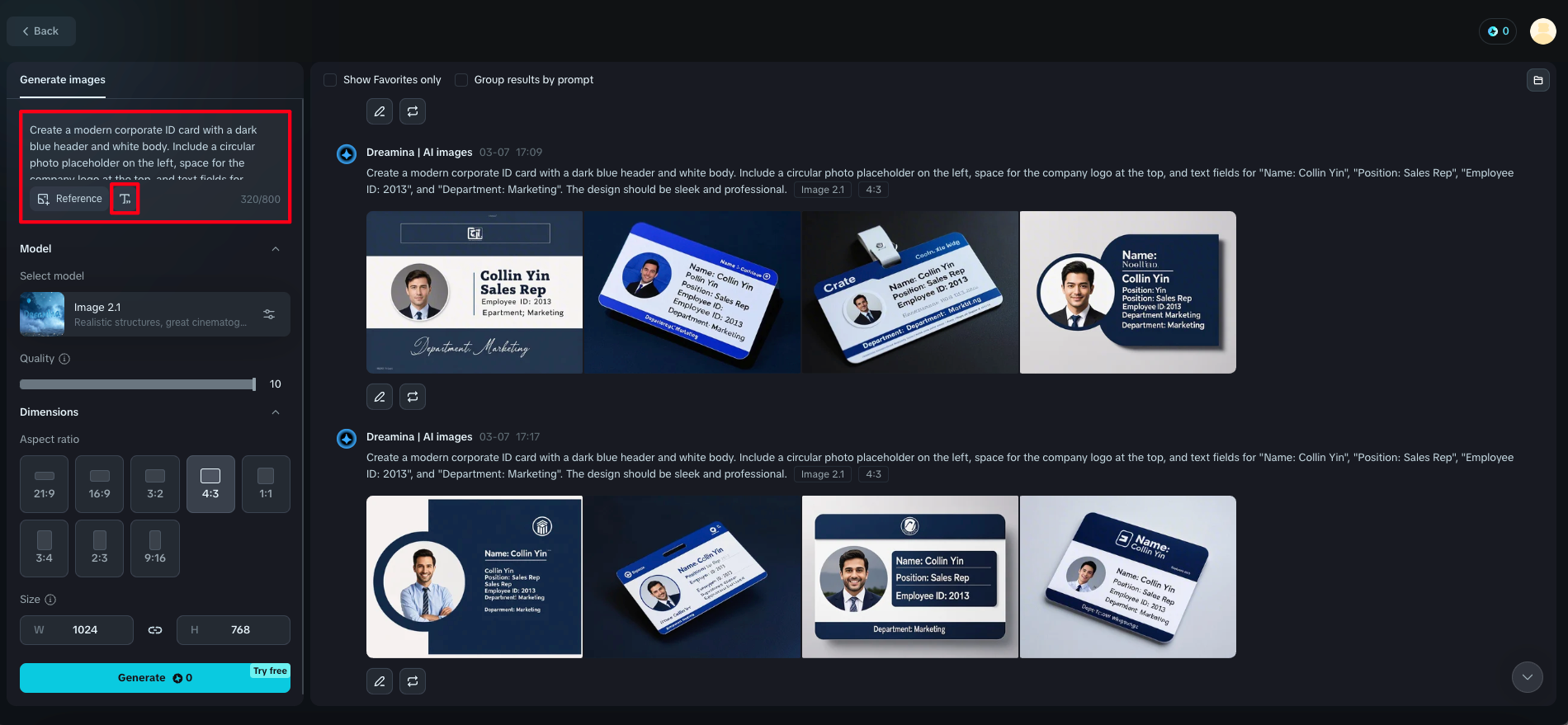 Employee ID card maker online