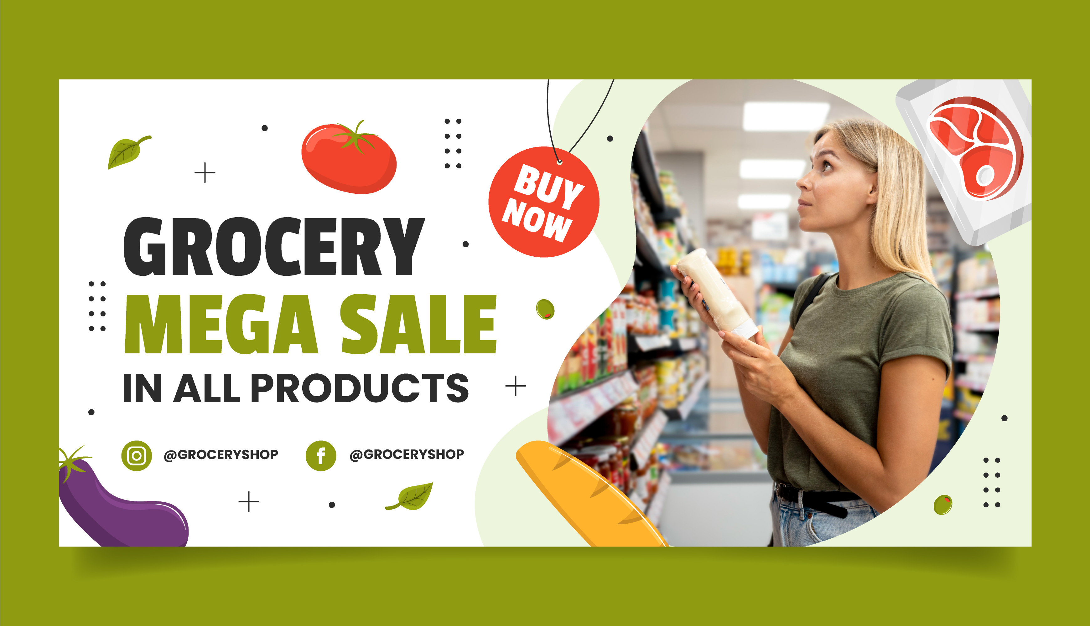 Pag-aanunsyo sa grocery store