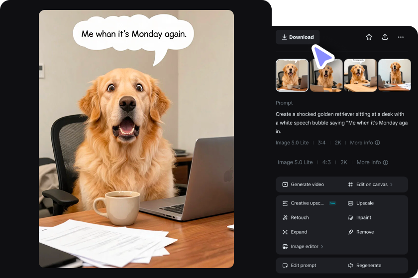  Refine and download your meme