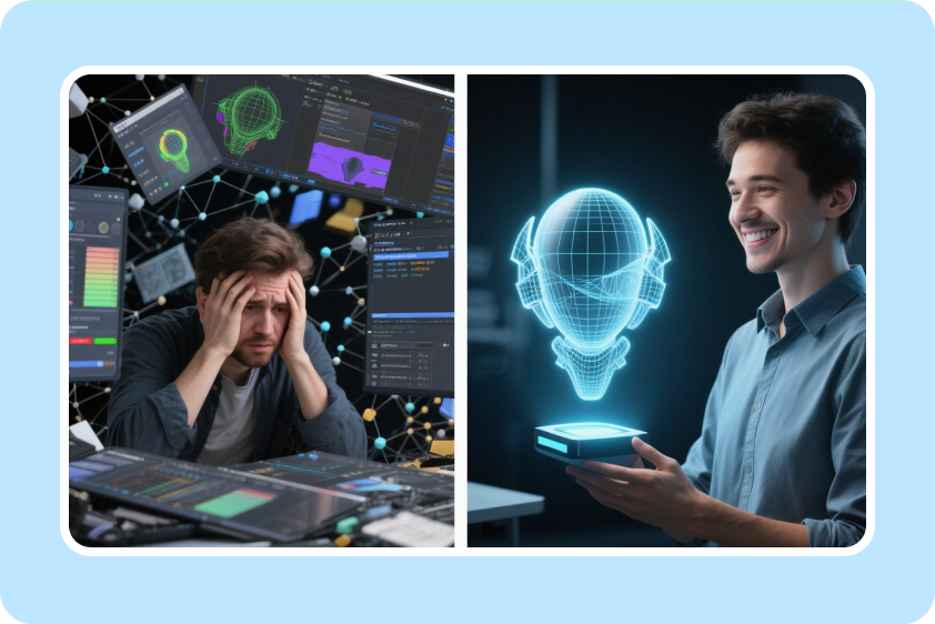 Fikirlerle AI 3D modelleri