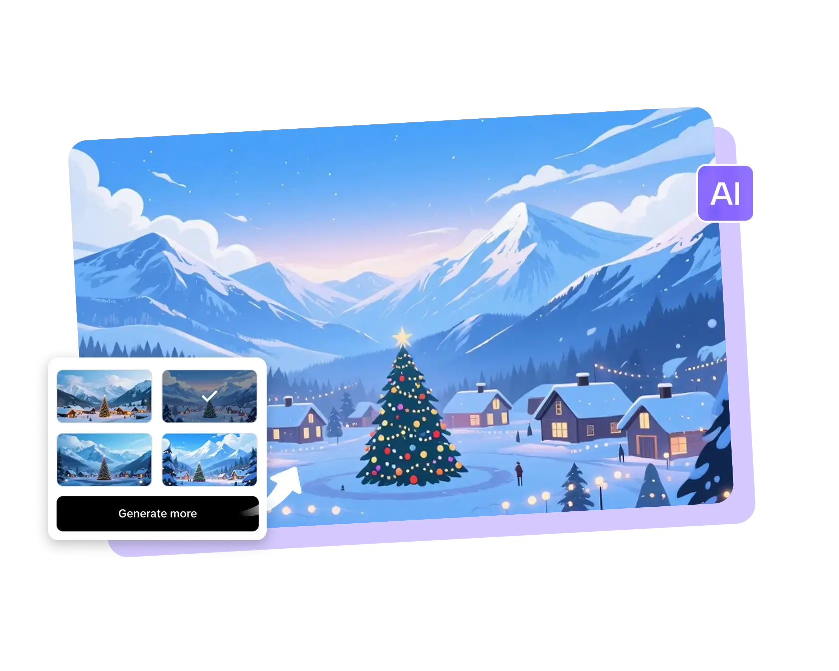 Free Snowy Background Image Generator