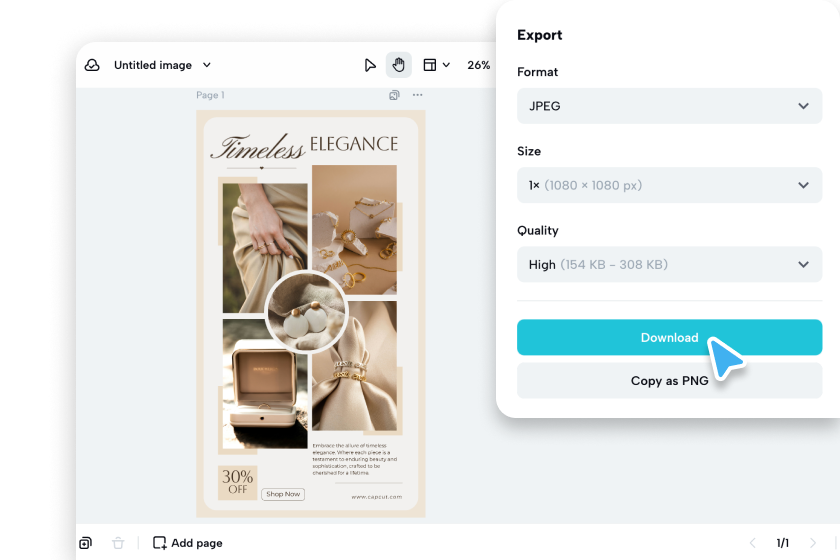 Download your customized mockup template